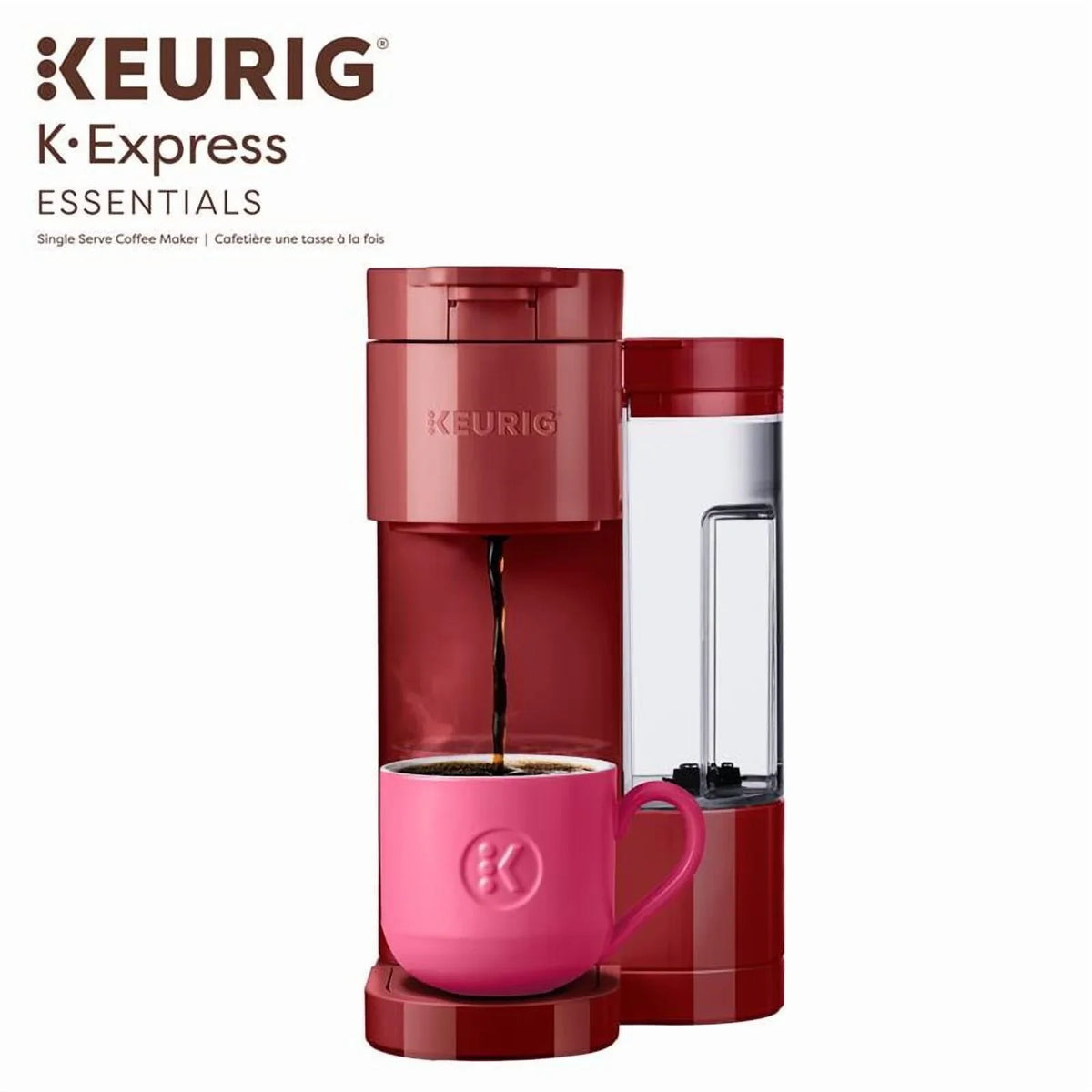 Keurig K-Express Essentials Single Serve K-Cup Coffee Maker – RED