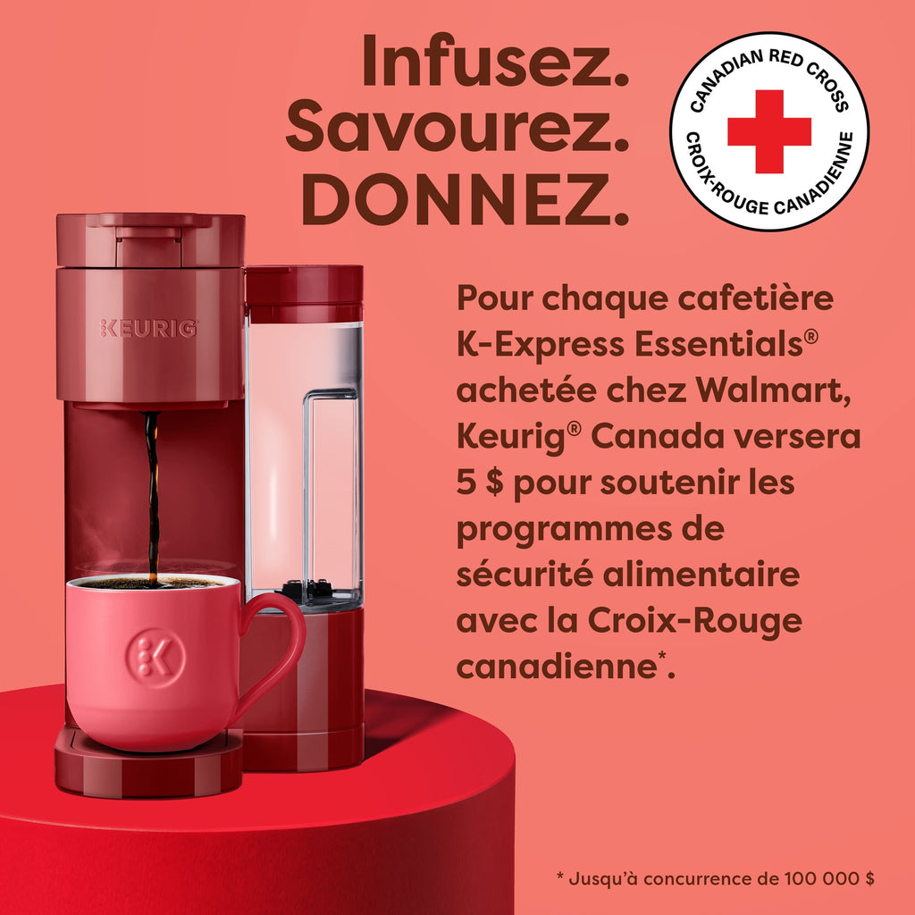 Keurig K-Express Essentials Single Serve K-Cup Coffee Maker – RED
