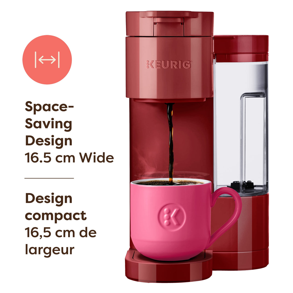 Keurig K-Express Essentials Single Serve K-Cup Coffee Maker – RED